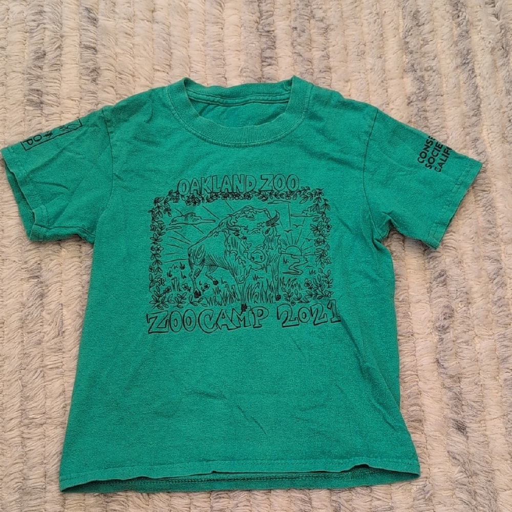 Oakland Zoo Green Kids T-Shirt